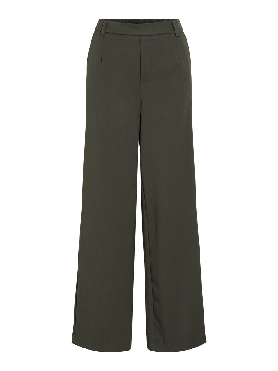 VILA VIVARONE - TAILLE HAUTE PANTALON À JAMBE AMPLE, Deep Depths, highres - 14087407_DeepDepths_001.jpg
