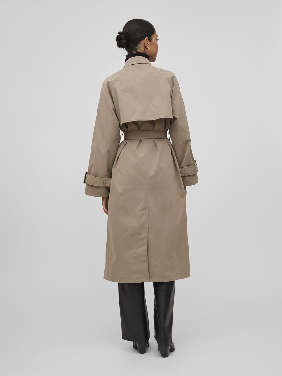 VILA CLASSIC TRENCHCOAT, Walnut, highres - 14105102_Walnut_004.jpg