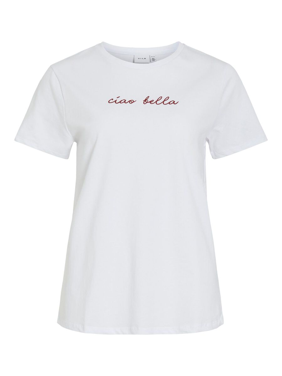 VILA COTONE VIAMUR T-SHIRT, Optical Snow, highres - 14111208_OpticalSnow_1229631_001.jpg