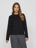 VILA ROUND NECK KNITTED PULLOVER, Black Beauty, highres - 14102628_BlackBeauty_003.jpg
