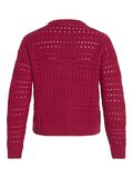VILA ROUND NECK KNITTED PULLOVER, Cerise, highres - 14092276_Cerise_002.jpg