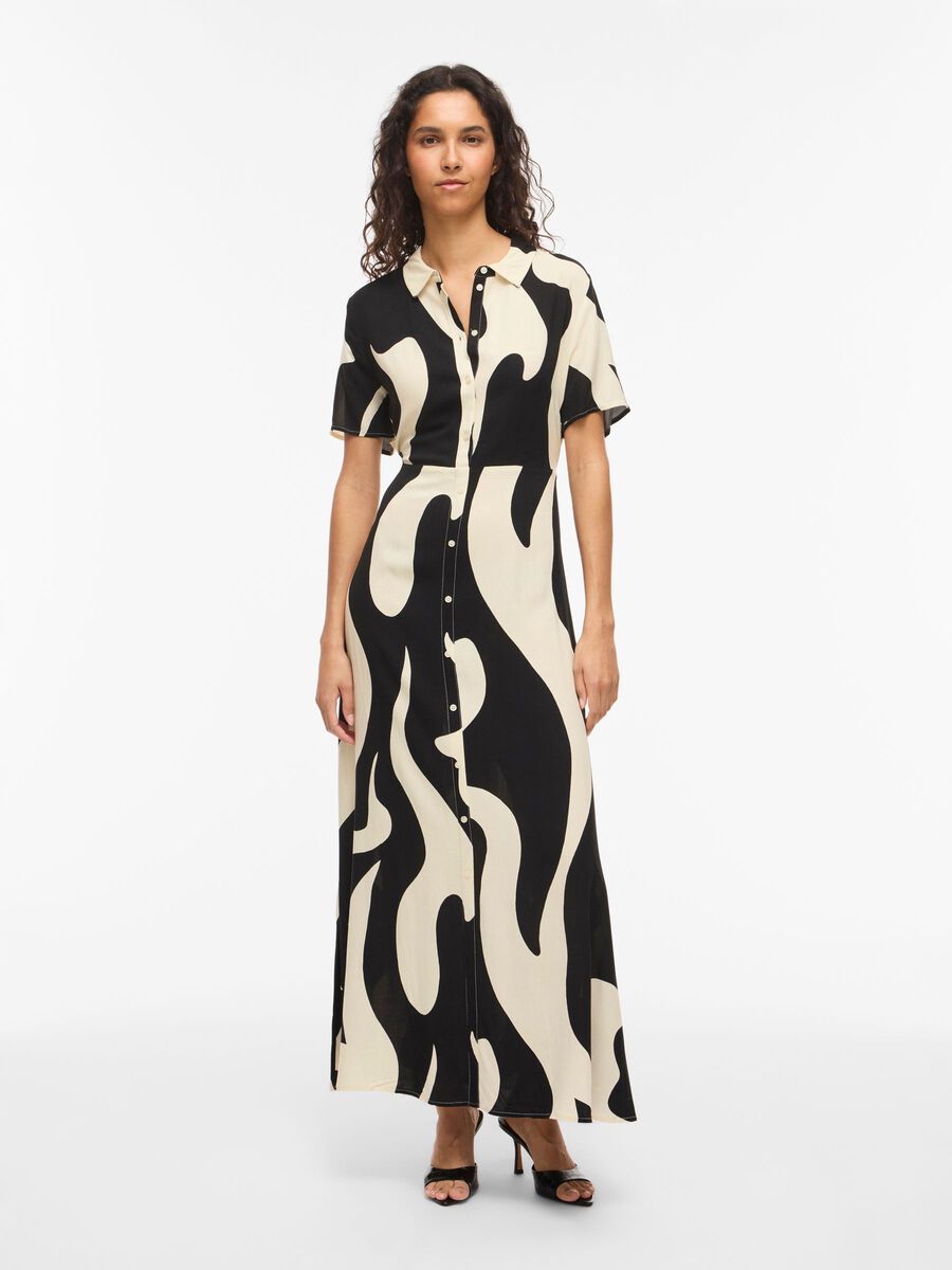 Product carousel image - VIAYA PAYA - MANCHES LONGUES ROBE-CHEMISE, Black Beauty | 1