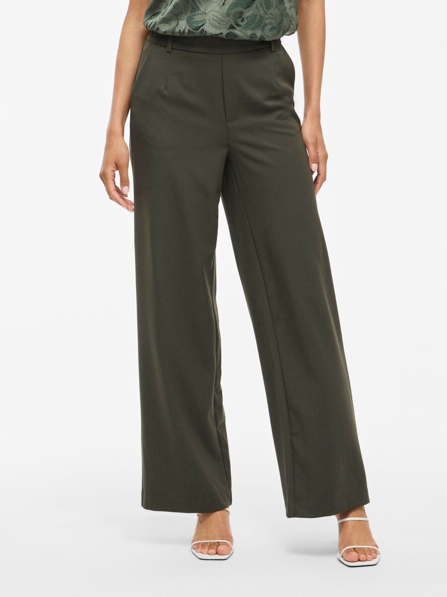 VILA VIVARONE - TAILLE HAUTE PANTALON À JAMBE AMPLE, Deep Depths, highres - 14087407_DeepDepths_003.jpg