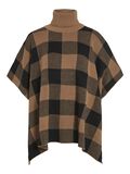 Vila HIGH NECK CHECKED PONCHO, Toasted Coconut, highres - 14078013_ToastedCoconut_001.jpg