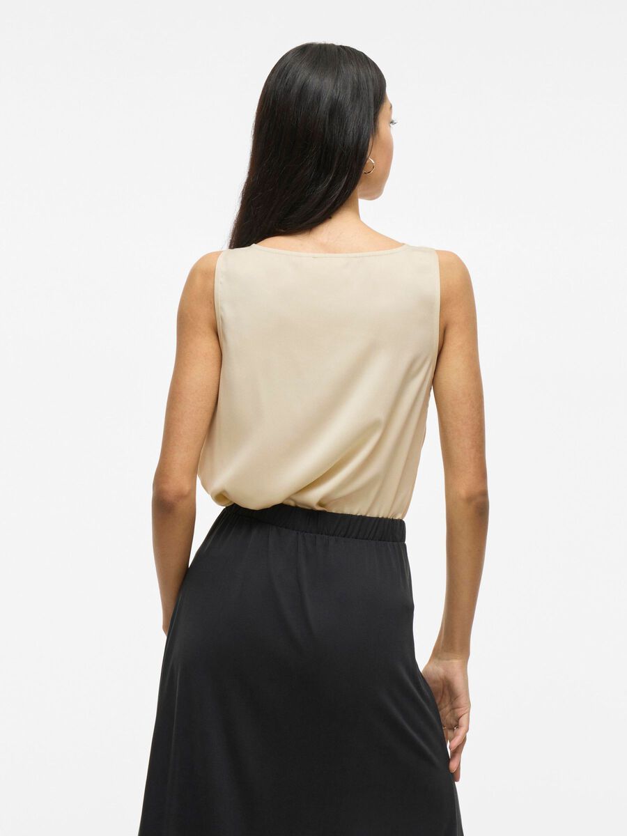 VILA WATERFALL SLEEVELESS TOP, Birch, highres - 14095732_Birch_004.jpg