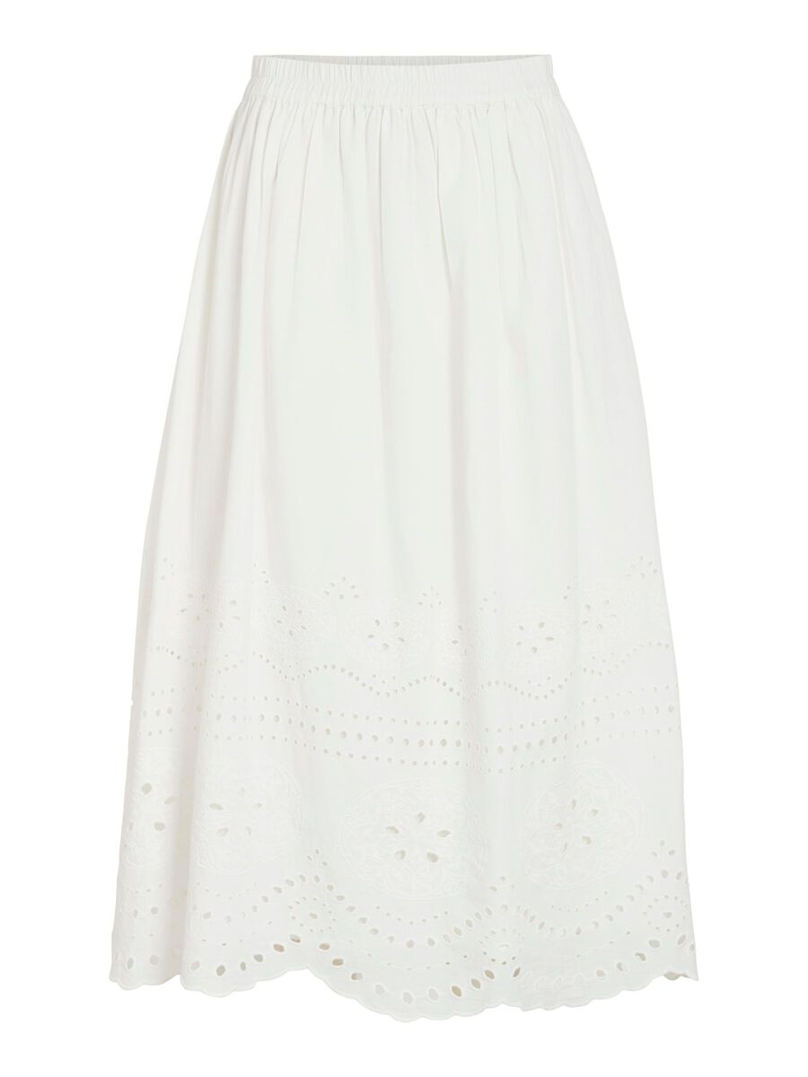 VILA HIGH WAIST MIDI SKIRT, Snow White, highres - 14105554_SnowWhite_001.jpg
