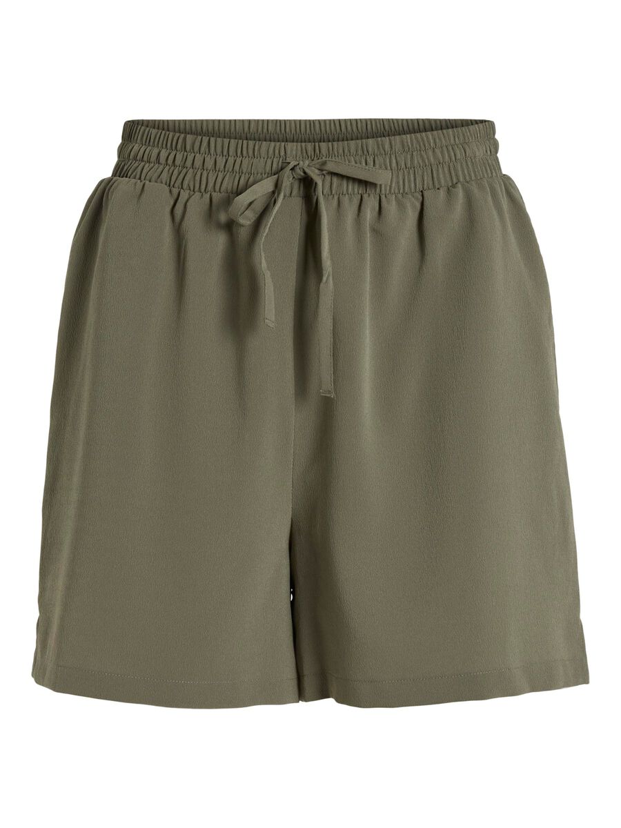 VILA HIGH WAIST SHORTS, Dusty Olive, highres - 14099292_DustyOlive_001.jpg