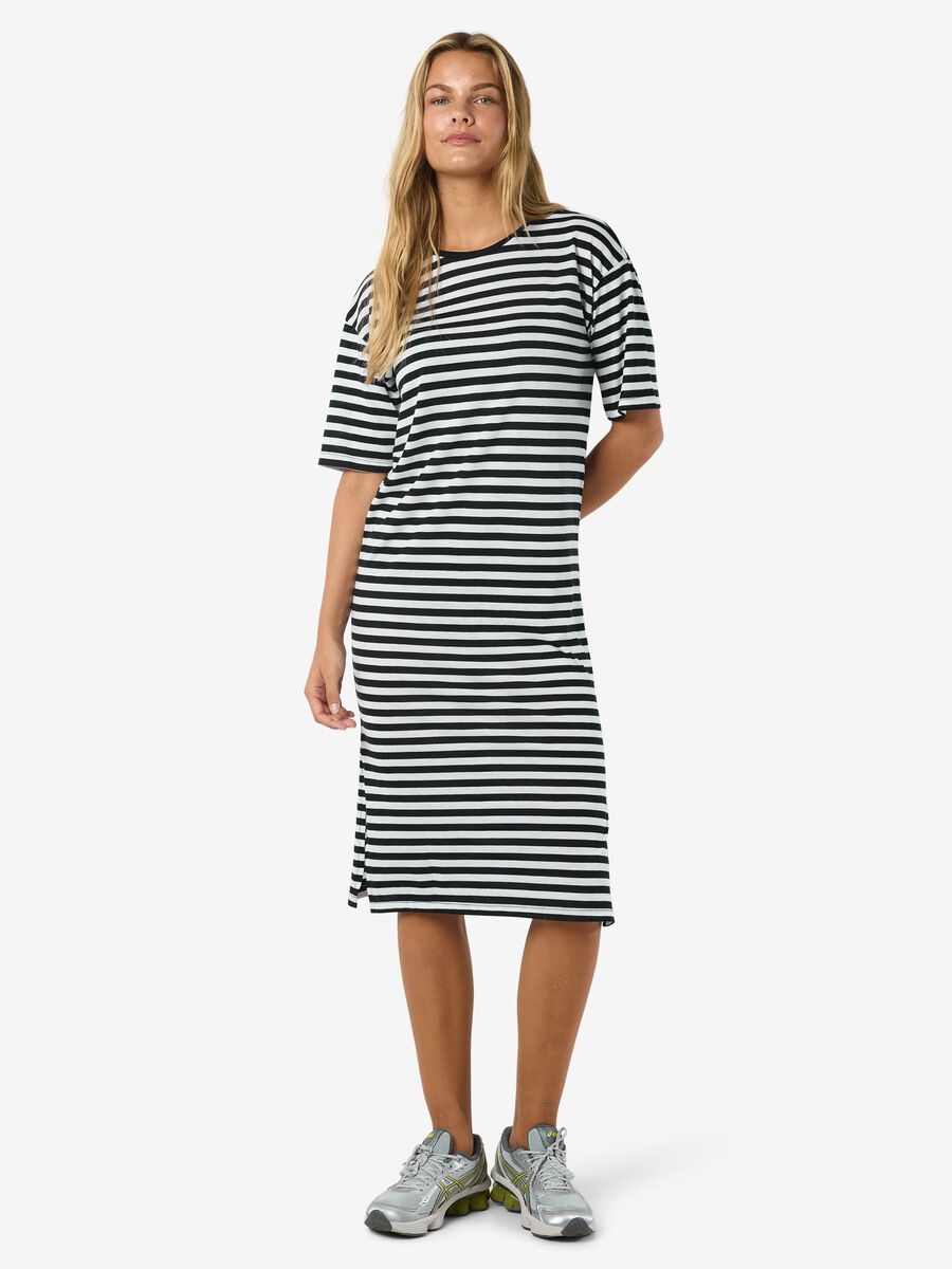 Carousel image - KORTE MOUWEN JURK, Black | 5