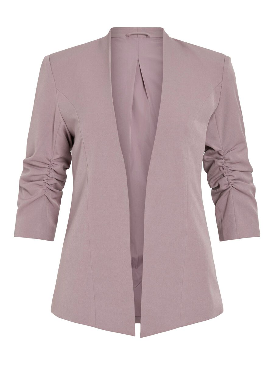 VILA VIHER 3/4 SLEEVED FORMFITTED BLAZER, Toadstool, highres - 14039434_Toadstool_001.jpg