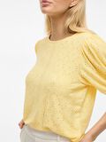 VILA SCOLLO ROTONDO TOP A MANICHE CORTE, Pale Banana, highres - 14101667_PaleBanana_006.jpg