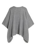 VILA BUTTONED PONCHO, Light Grey Melange, highres - 14099617_LightGreyMelange_002.jpg