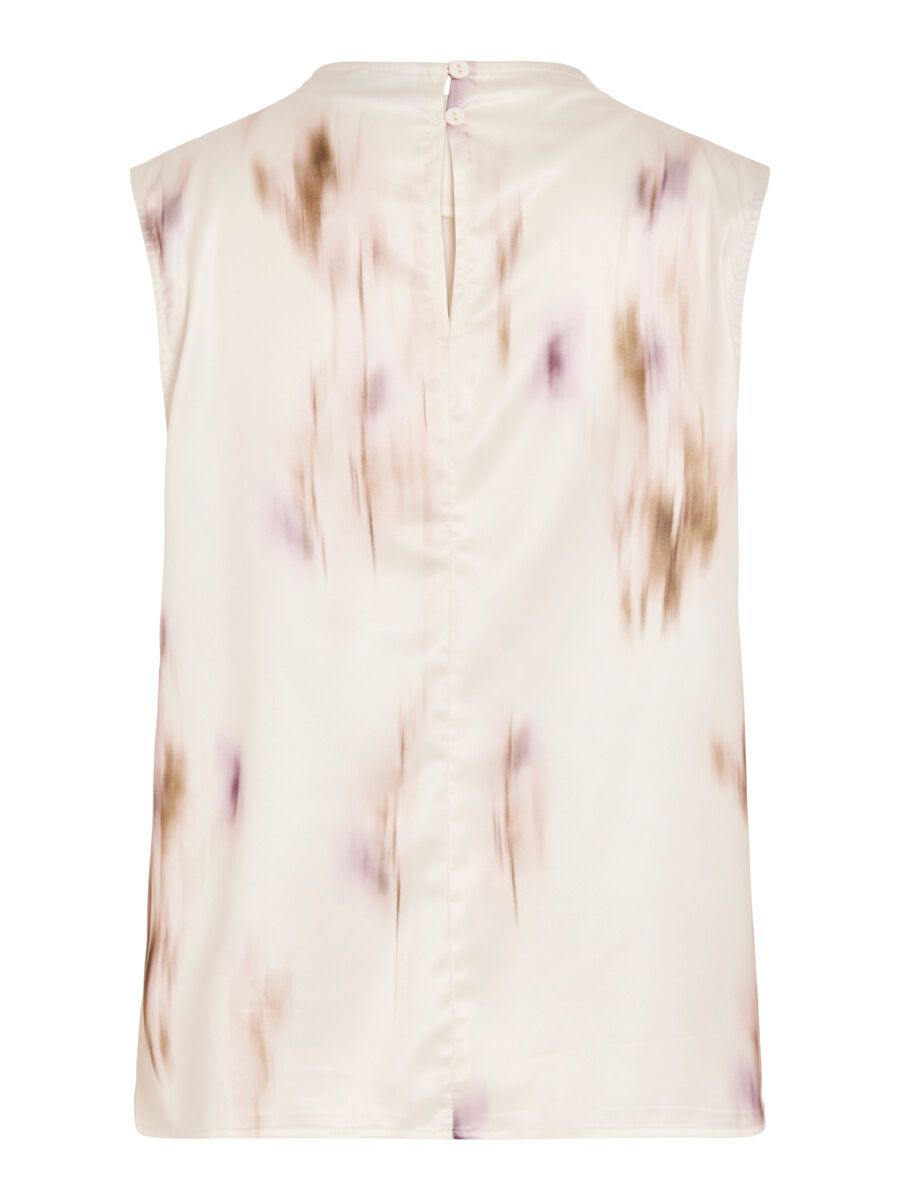 Carousel image - VIALLIUM HIGH NECK SLEEVELESS TOP, Snow White | 6