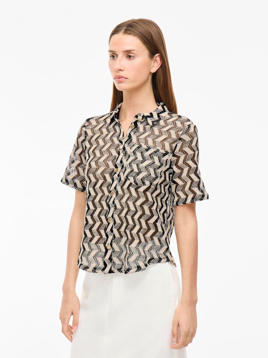 VILA VILUPINA SHORT SLEEVED SHIRT, Black Beauty, highres - 14105667_BlackBeauty_1175490_003.jpg