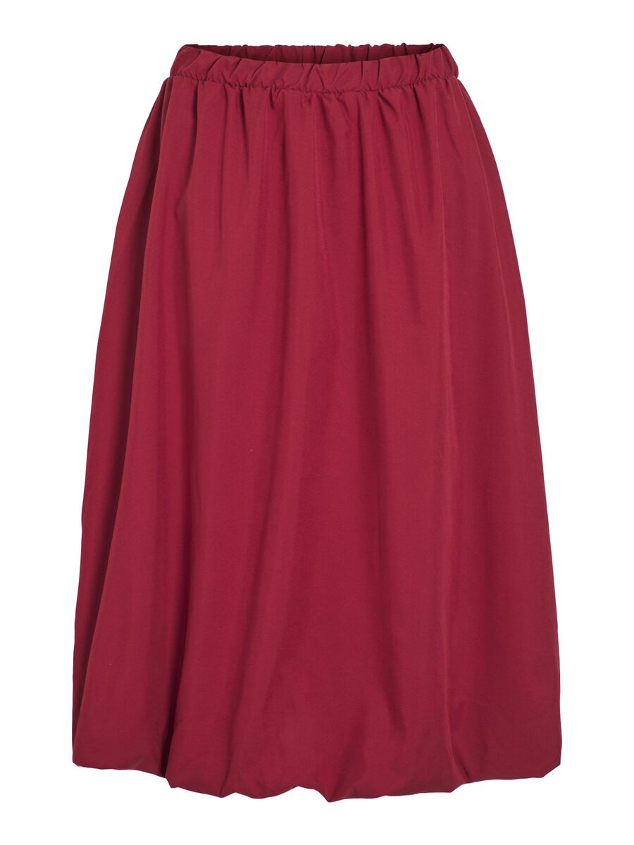 VILA BALLOON MIDI SKIRT, Cabernet, highres - 14109184_Cabernet_001.jpg