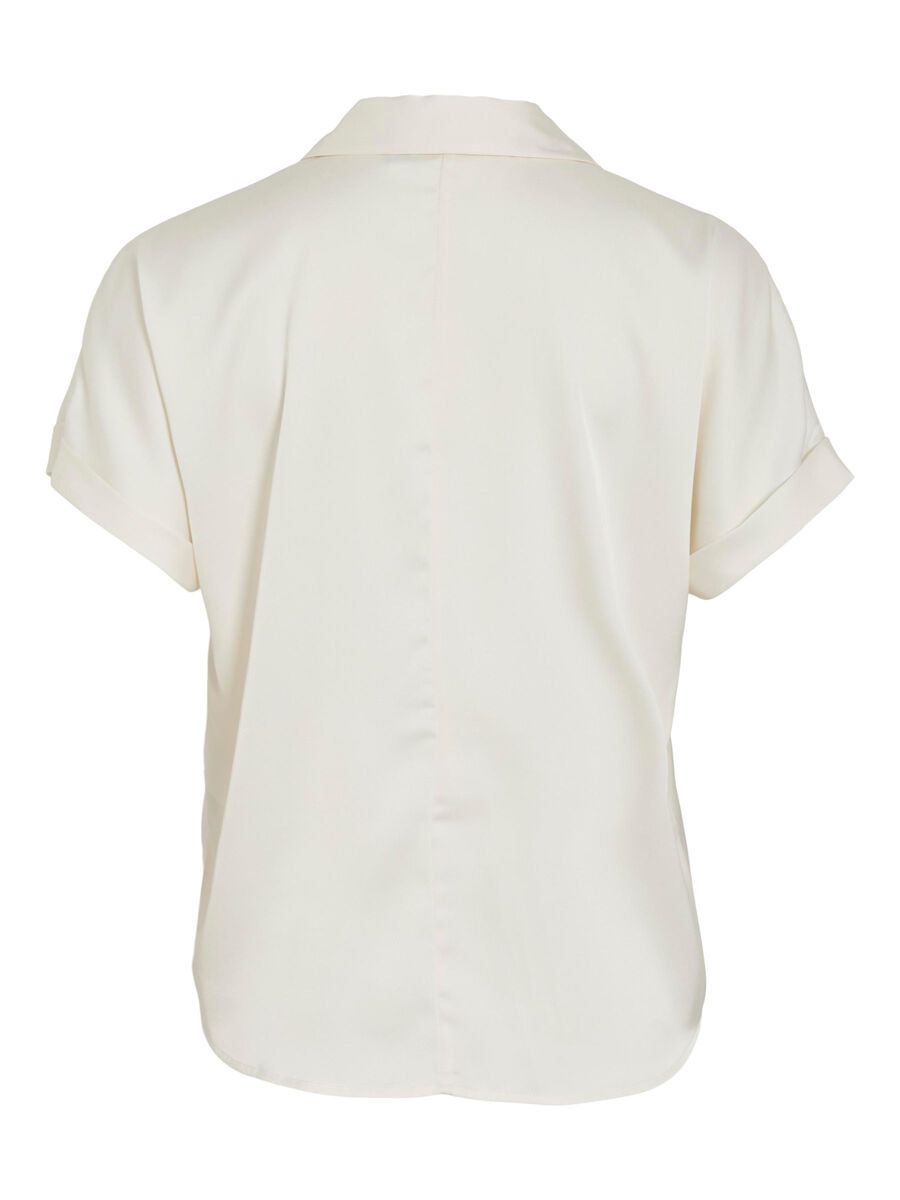 VILA VIENNA SHORT SLEEVED SHIRT, Cloud Dancer, highres - 14107405_CloudDancer_002.jpg