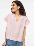 Product image thumbnail - VIPRISILLA V-NECK SHORT SLEEVED TOP, Cherry Blossom | 3