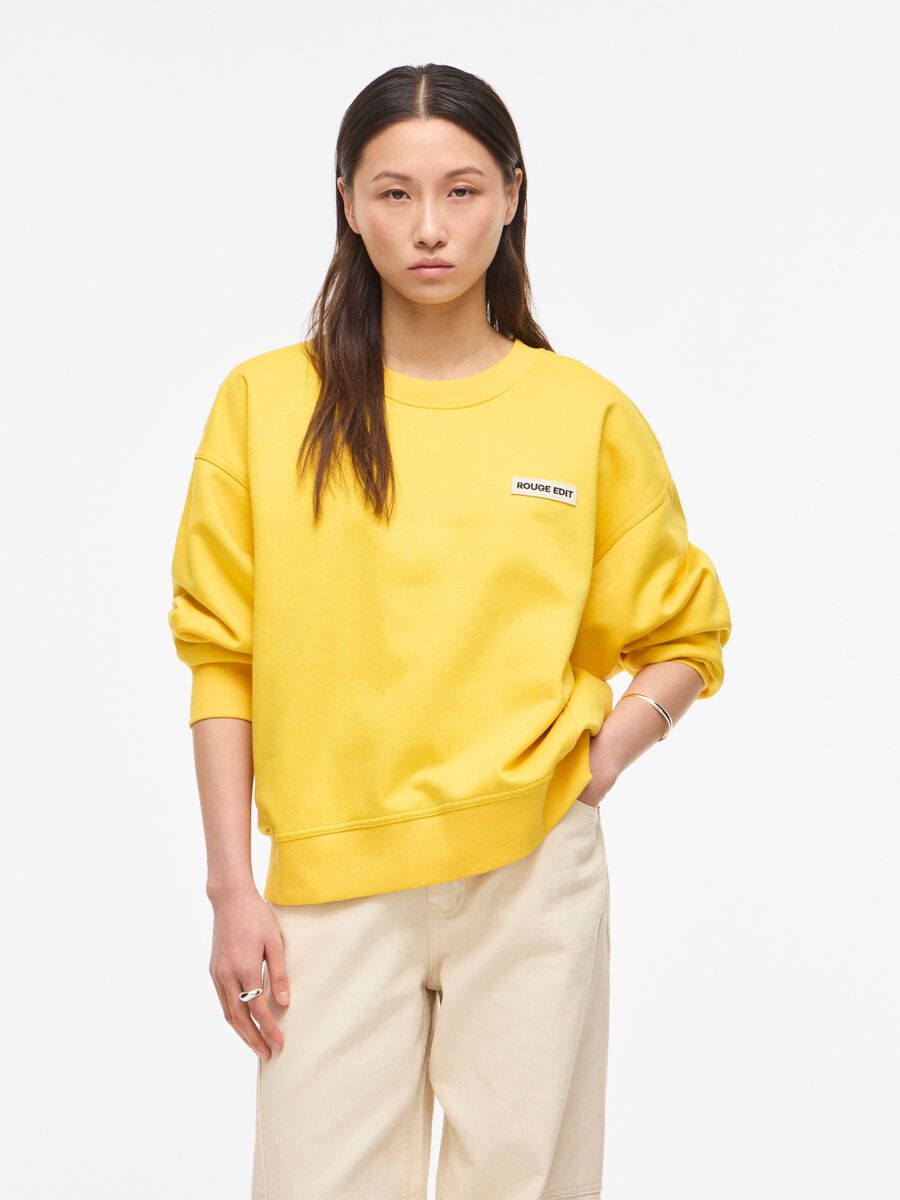 Product carousel image - ROUND NECK SWEATSHIRT, Freesia | 1
