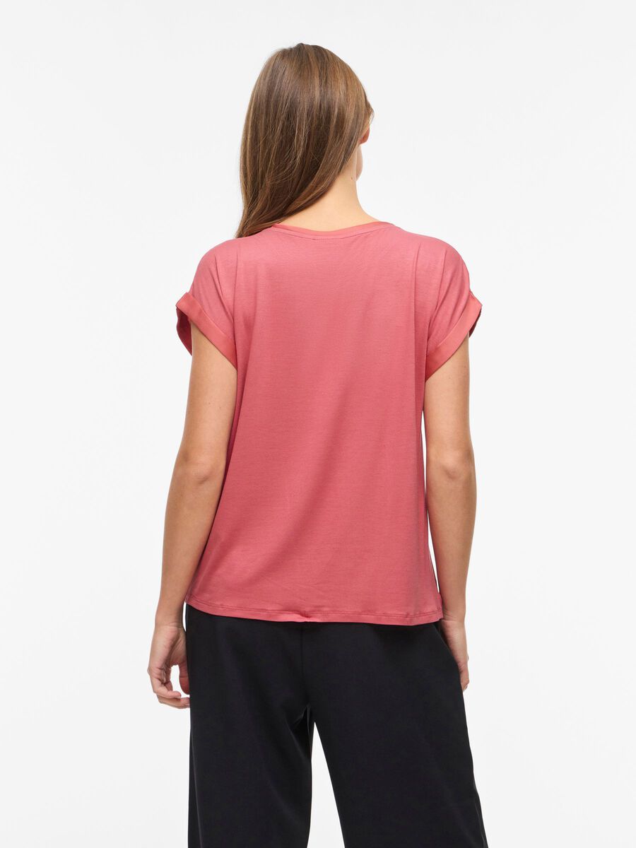 Carousel image - VIELLETTE SHORT SLEEVED TOP, Holly Berry | 2