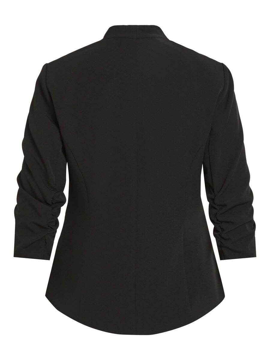 VILA VIJOY 3/4 SLEEVED BLAZER, Black, highres - 14058873_Black_002.jpg