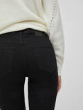 Vila HIGH-WAIST SKINNY FIT JEANS, Black Denim, highres - 14084770_BlackDenim_007.jpg