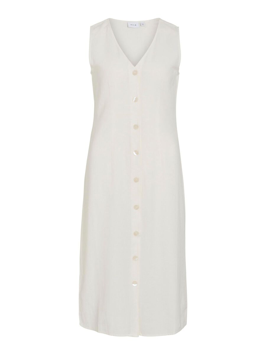 VILA SLEEVELESS MIDI DRESS, Snow White, highres - 14104800_SnowWhite_001.jpg