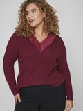 Vila CURVE - KNITTED TOP, Beet Red, highres - 14090597_BeetRed_007.jpg