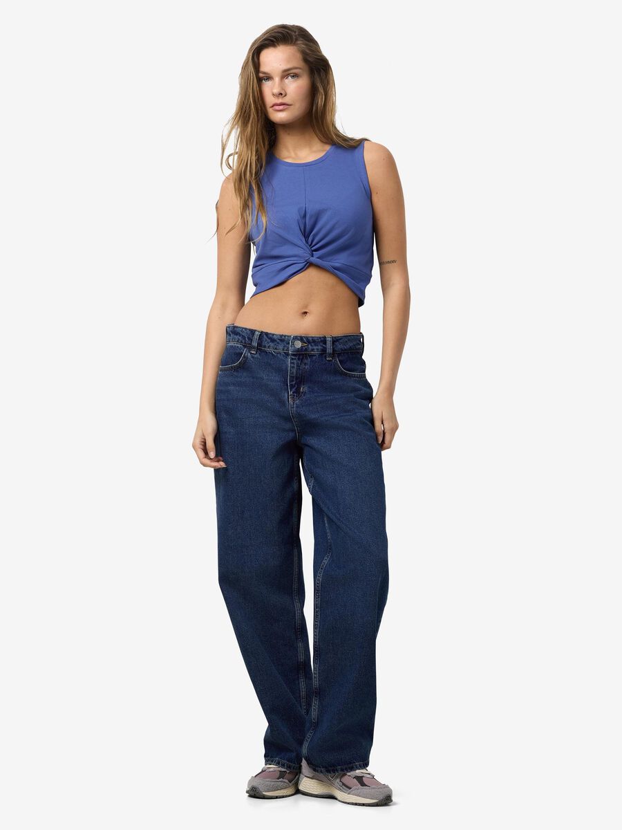 Noisy May CROPPED SLEEVELESS TOP, Dutch Blue, highres - 27007593_DutchBlue_004.jpg