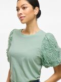 VILA ROUND NECK SHORT SLEEVED TOP, Silt Green, highres - 14107505_SiltGreen_006.jpg