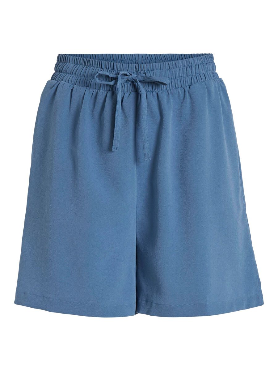 VILA HIGH WAIST SHORTS, Coronet Blue, highres - 14099292_CoronetBlue_001.jpg