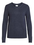 Vila ROUND NECK KNITTED PULLOVER, Total Eclipse, highres - 14054177_TotalEclipse_714851_001.jpg