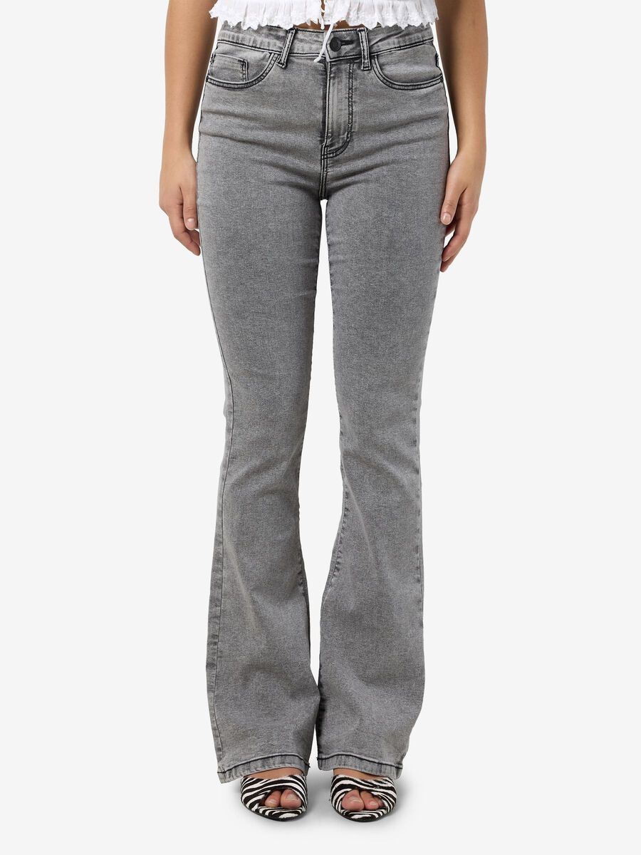 Noisy May NMSALLIE BOOTCUT JEANS, Light Grey Denim, highres - 27032364_LightGreyDenim_003.jpg
