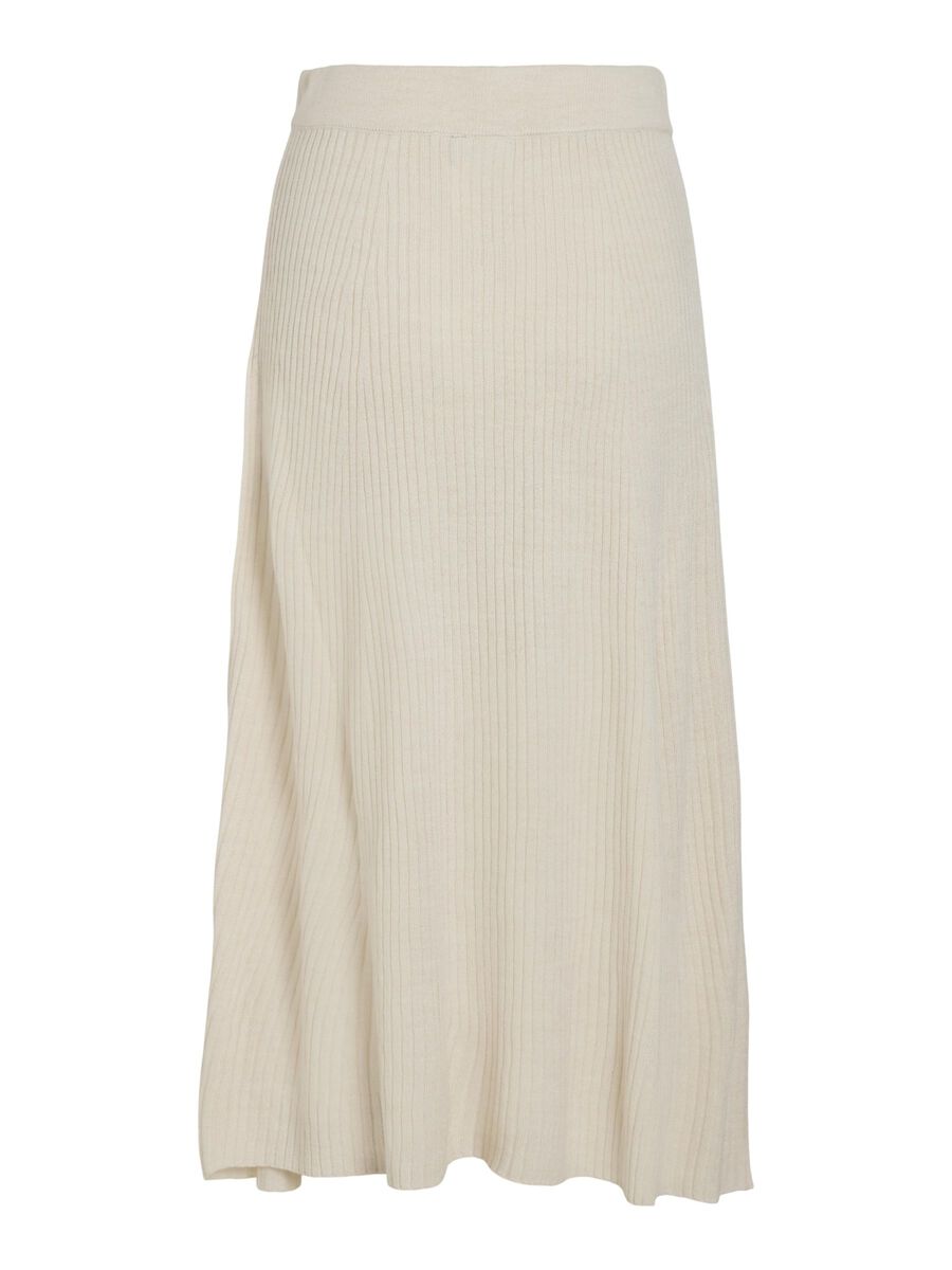 VILA KNITTED A-LINE SKIRT, Super Light Natural Melan, highres - 14098891_SuperLightNaturalMelan_002.jpg
