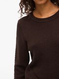 Product image thumbnail - VIDALO BASIC KNITTED PULLOVER, Coffee Bean | 3