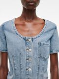 VILA DENIM TOP À MANCHES COURTES, Light Blue Denim, highres - 14105765_LightBlueDenim_006.jpg
