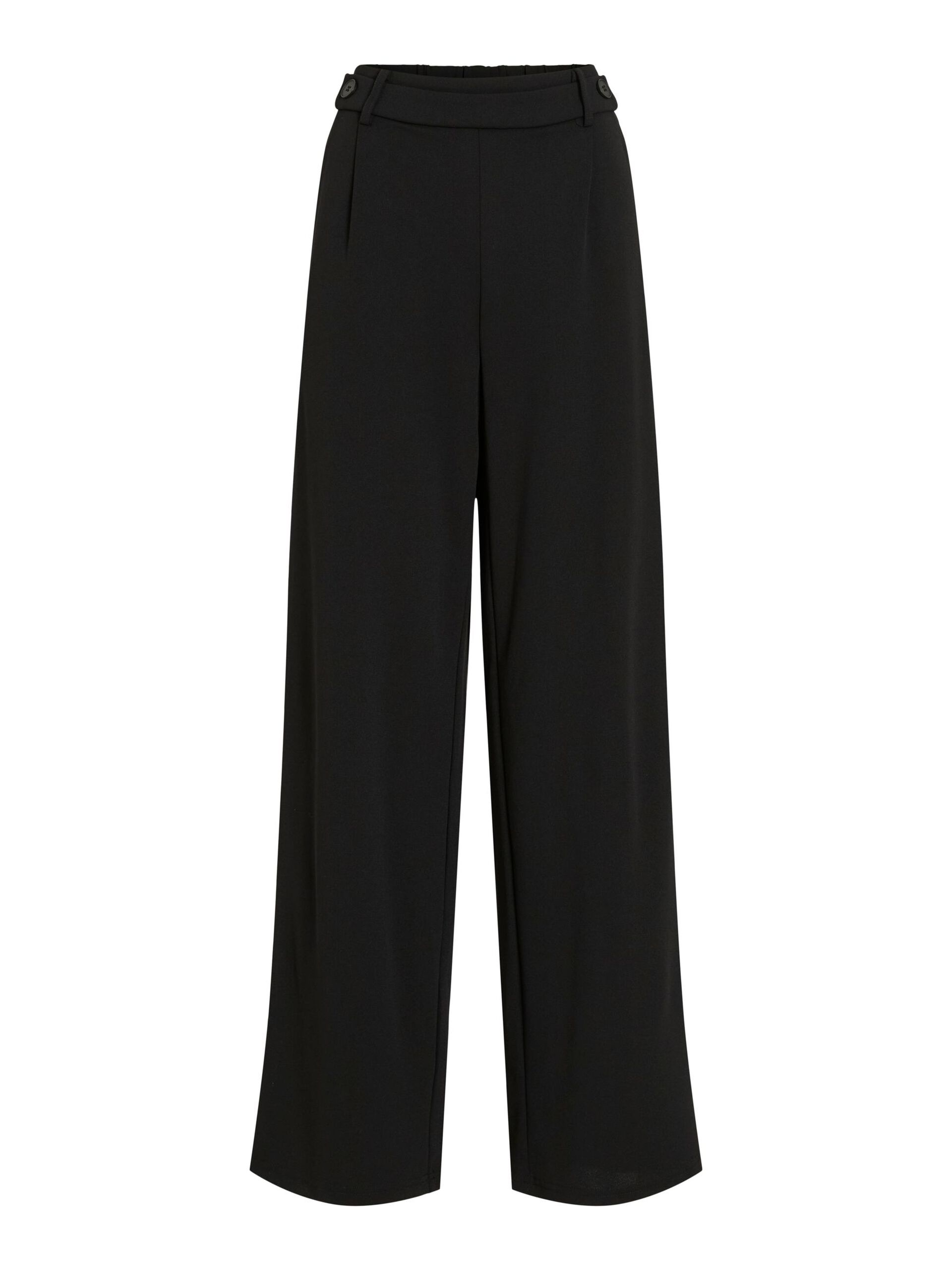Carousel image - VICLARA HIGH-WAIST WIDE-LEG TROUSERS, Black | 6