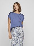 VILA VIELLETTE SHORT SLEEVED TOP, Bijou Blue, highres - 14059563_BijouBlue_003.jpg