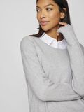 VILA LONG SLEEVED KNITTED DRESS, Light Grey Melange, highres - 14042768_LightGreyMelange_006.jpg