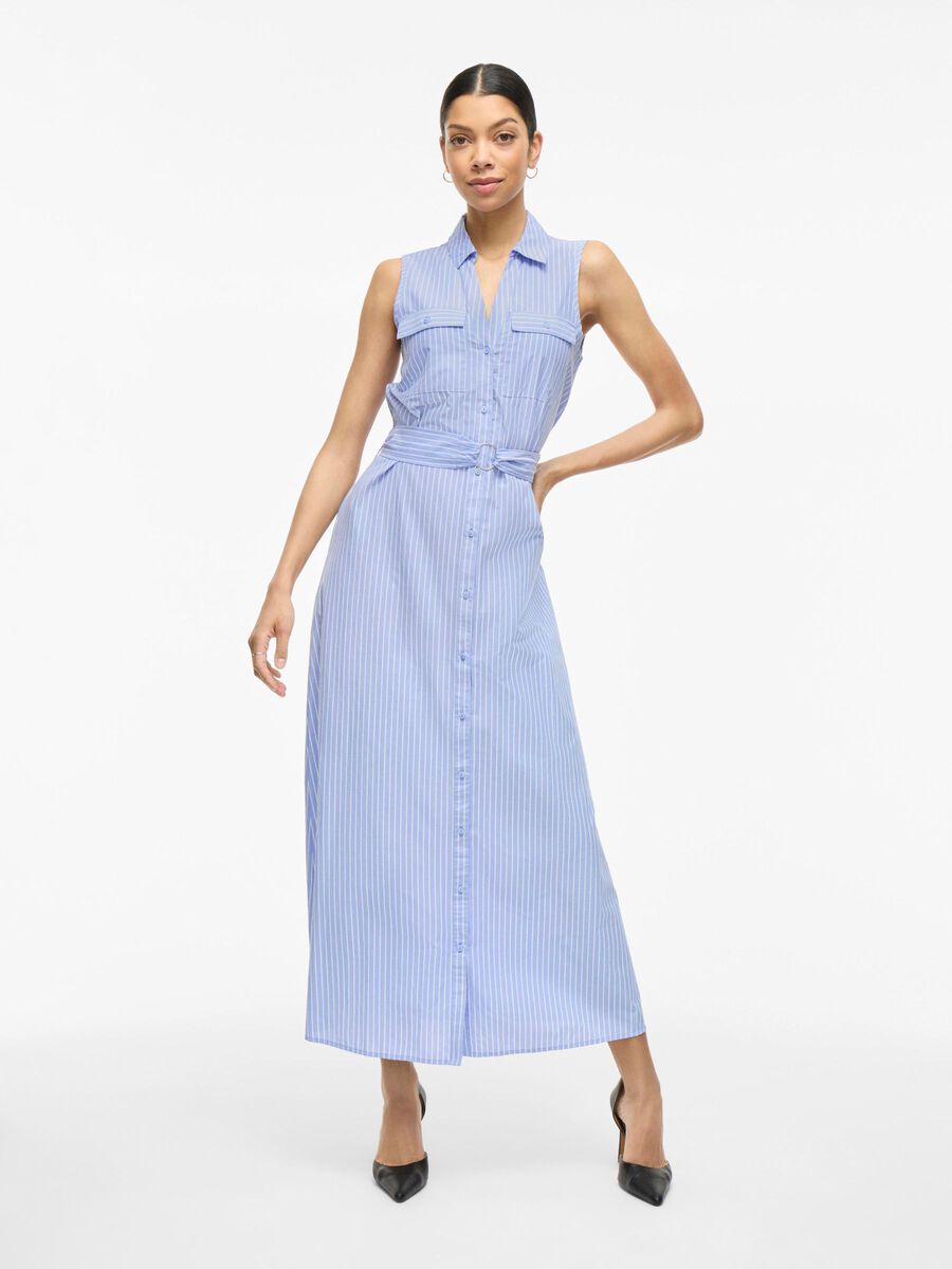VILA VISTRIPED MAXI SHIRT DRESS, Coronet Blue, highres - 14109334_CoronetBlue_1207427_003.jpg