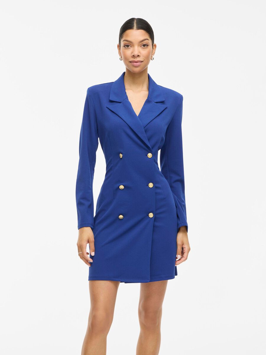 VILA VICLARA SHORT BLAZER DRESS, Mazarine Blue, highres - 14112686_MazarineBlue_003.jpg