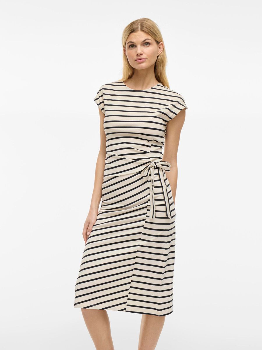 VILA VIPOMPIA MIDI CAP SLEEVE DRESS, Birch, highres - 14106549_Birch_1184004_003.jpg