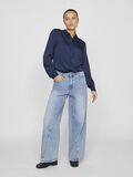 VILA HIGH WAIST LOOSE FIT JEANS, Light Blue Denim, highres - 14105147_LightBlueDenim_005.jpg