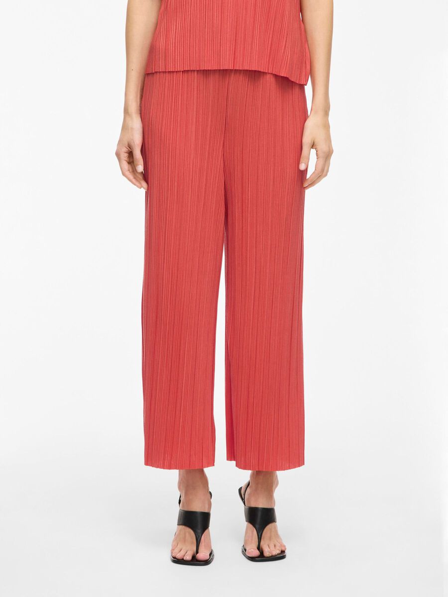 VILA HIGH WAIST CULOTTE TROUSERS, Paprika, highres - 14096324_Paprika_003.jpg