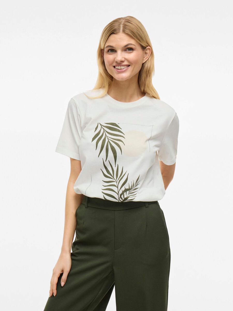 VILA VISYBIL ROUND NECK T-SHIRT, Snow White, highres - 14107367_SnowWhite_1187980_003.jpg