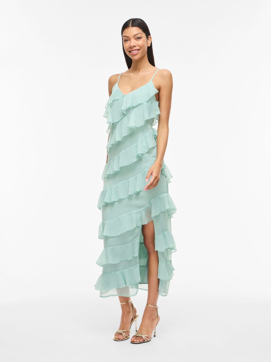 Carousel image - STRAP MAXI DRESS, Blue Surf | 4