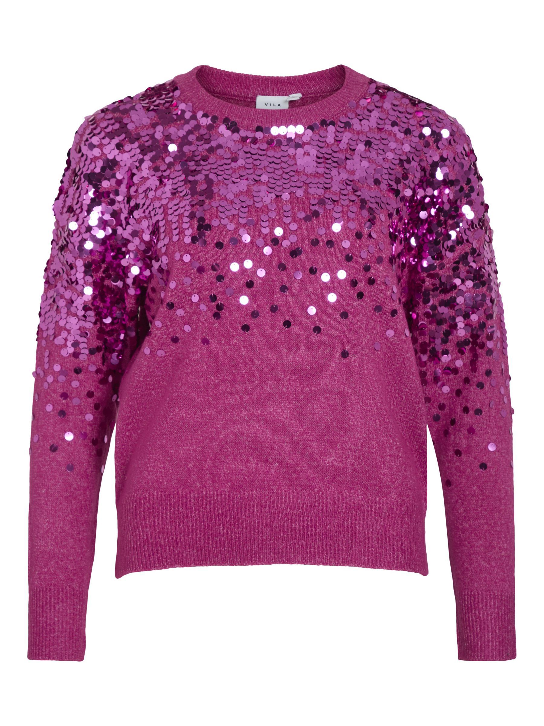 Purple sequin jumper shop