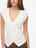 Product image thumbnail - VIANNI V-NECK SLEEVELESS TOP, Snow White | 3