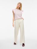 VILA VISUMMER ROUND NECK CAP SLEEVE TOP, Ballerina, highres - 14111867_Ballerina_005.jpg