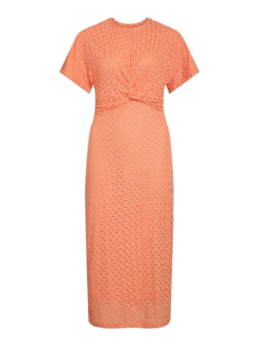 VILA KURZARM MIDIKLEID, Cadmium Orange, highres - 14107122_CadmiumOrange_001.jpg