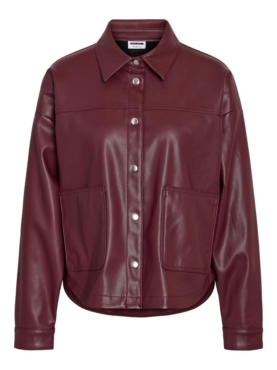 Noisy May FAUX LEATHER JACKET, Windsor Wine, highres - 27034745_WindsorWine_001.jpg