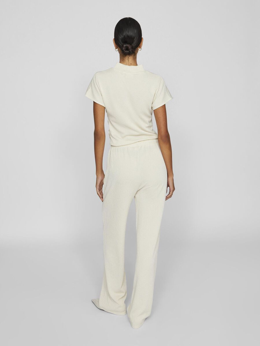 VILA HIGH WAISTED WIDE-LEG TROUSERS, Birch, highres - 14104665_Birch_004.jpg